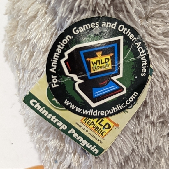 WILD Republic grey chinstrap penguin 10” - Picture 10 of 10